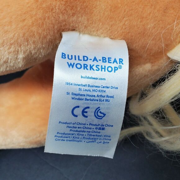 Build A Bear Workshop Horses Hearts Palomino Plush Stuffed Animal 16" Tan White - Picture 7 of 7